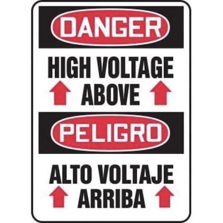 Accuform BILINGUAL OSHA DANGER SAFETY SIGN HIGH SBMELC011XL